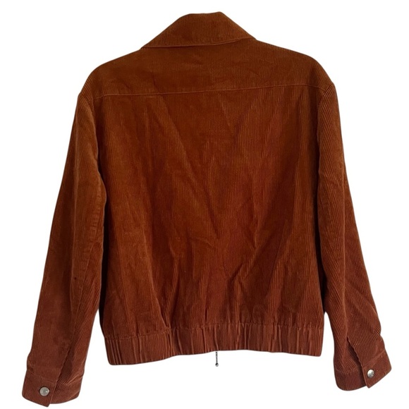 AlexaChung Burnt Orange Milne Corduroy Bomber Jacket Alexa Chung NWT Size US 10 - Picture 2 of 9